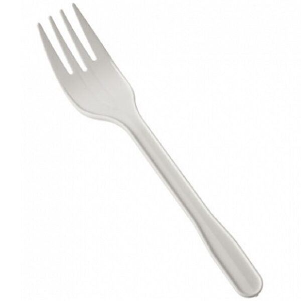 Polarpro® 70043 Plastic Forks - Medium Weight, White