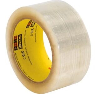3M™ Scotch® 375 Clear Carton Sealing Tape - 2"
