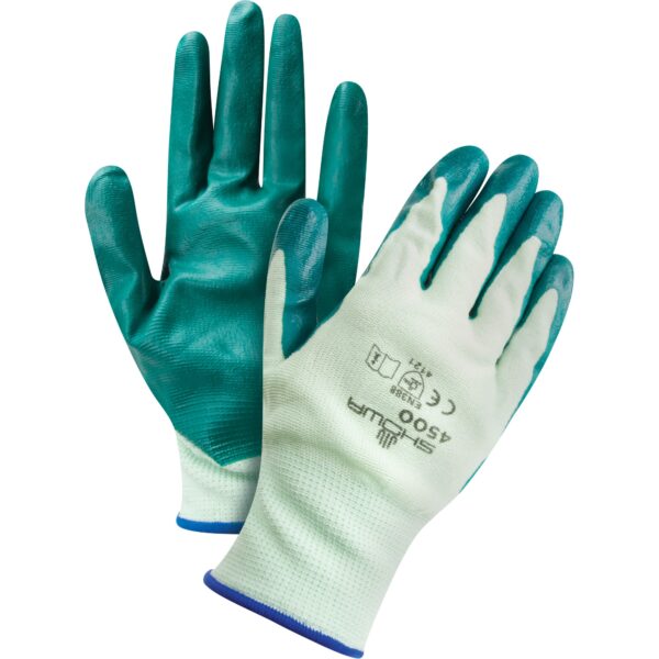 Showa® Nitri-Flex® Lite 4500 Nitrile Palm-Dipped Gloves