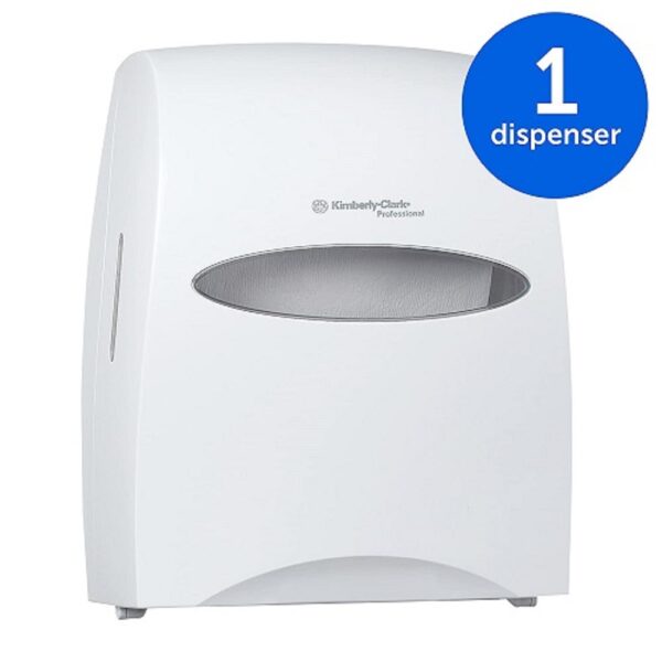 Kimberly-Clark® 09991 Sanitouch Manual Paper Towel Dispenser - White