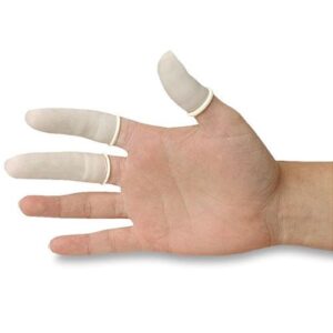 Low-Powder Latex Finger Cots - 3 Mil