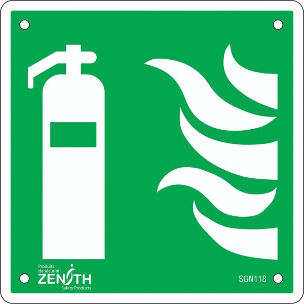 CSA "Fire Extinguisher" Wall Sign - 6 x 6", Plastic