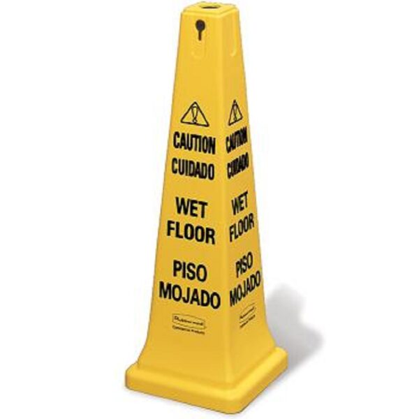 Rubbermaid® 6276-77 Safety Cone - "Caution Wet Floor", Multilingual