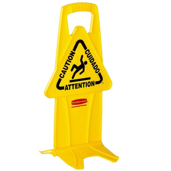 Rubbermaid® 9S09 Stable Safety Sign - "Caution", Multilingual