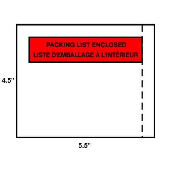 Packing List Envelopes - 4.5 x 5.5" - FBC101C