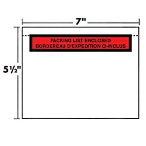 Packing List Envelopes - 5.5 x 7" - FBC461C