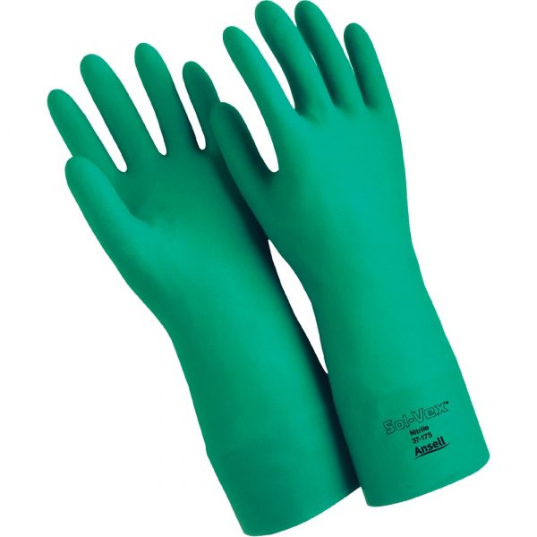 Ansell Sol-Vex® 37-175 Lined Nitrile Gloves - 13"