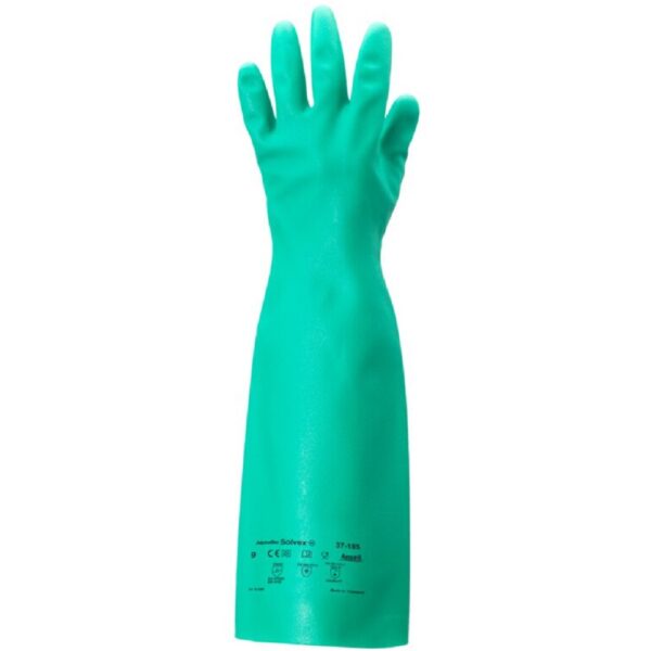 Ansell AlphaTec® Solvex® 37-185 Chemical Resistant Nitrile Gloves - 18"