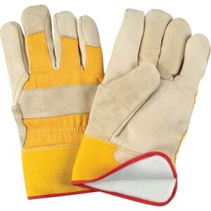 Cowhide Fitters Gloves - Fleece Lined