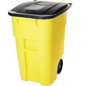 BRUTE® Rollout Container - 50 Gallon, Yellow