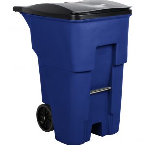 BRUTE® Rollout Container - 95 Gallon, Blue