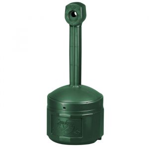 Smokers Cease-Fire® Justrite® 26800G Cigarette Butt Receptacle - 15 Litre, Green