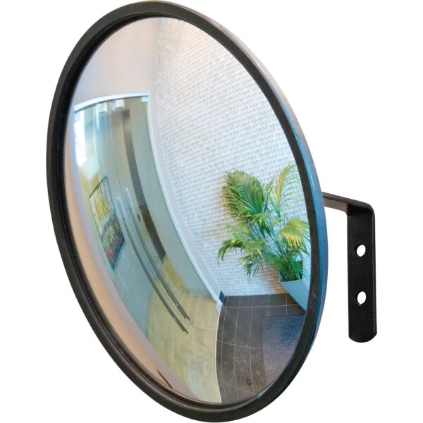 Indoor/Outdoor Convex Safety Mirror - 18", Black