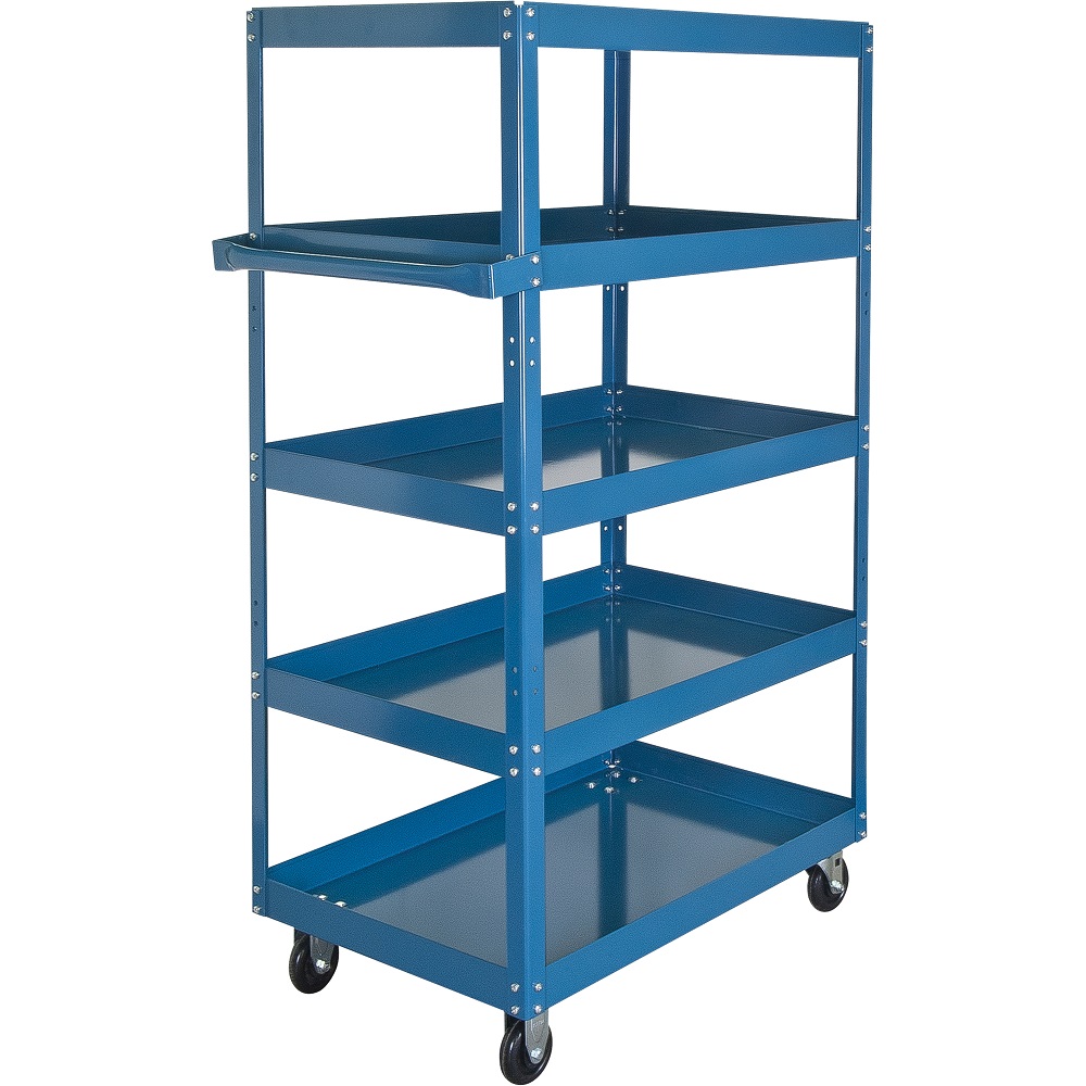 5-Shelf Steel Push Carts