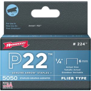 Arrow™ P22™ 224™ Plier Staples - 1/4"
