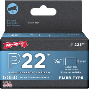 Arrow™ P22™ 225™ Plier Staples - 5/16"