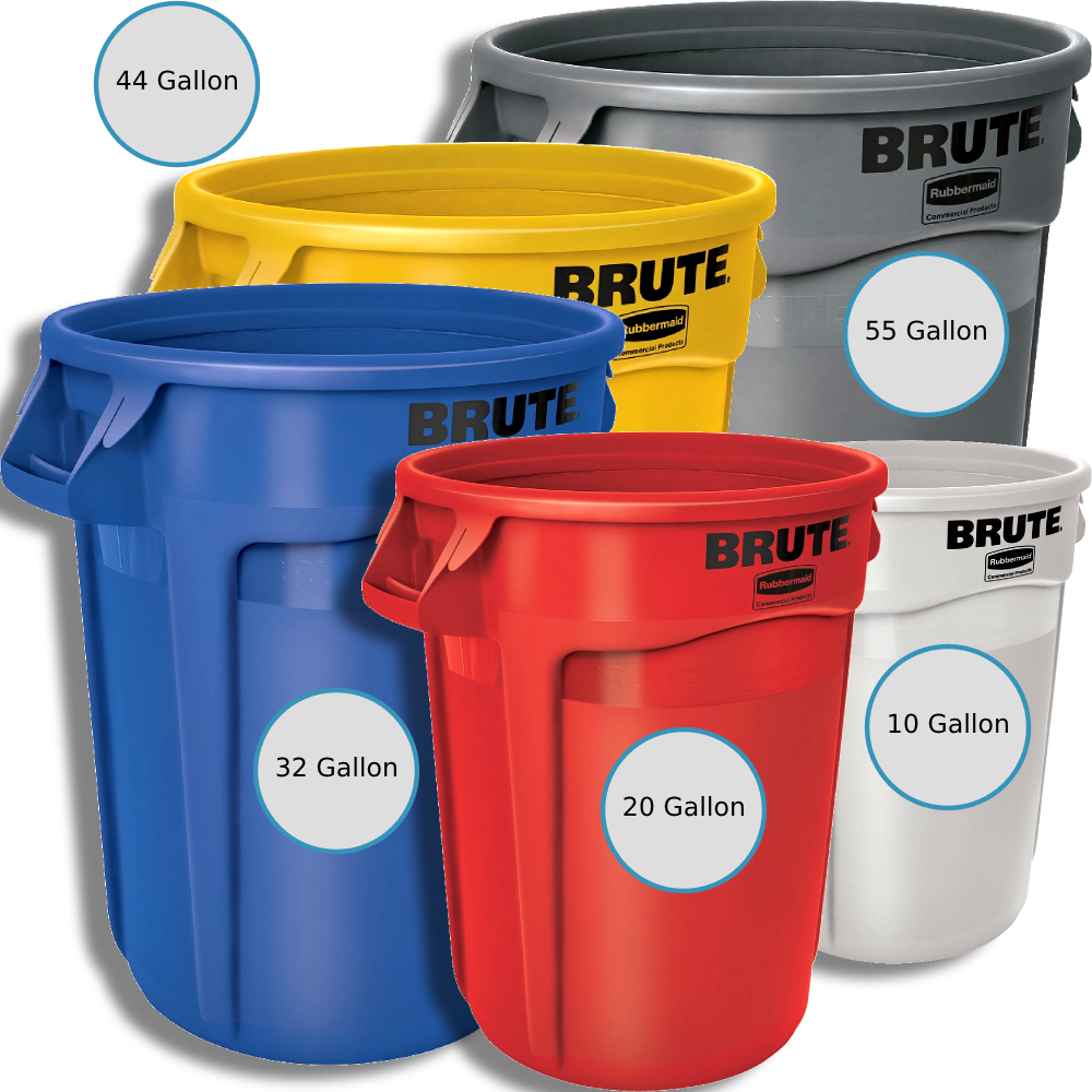 Rubbermaid® Brute® Waste Containers - Holliston's Inc.