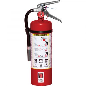 Dry Chemical ABC 3A40BC Fire Extinguisher with Wall Bracket - 5 lb.