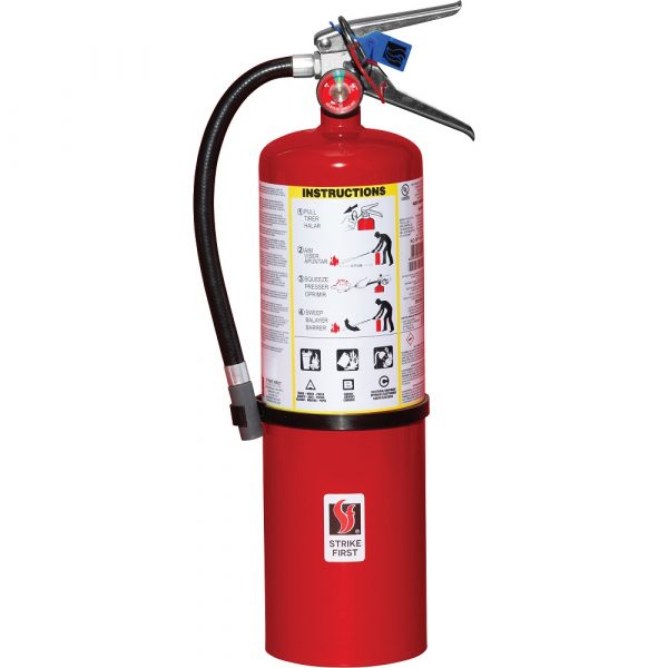 Dry Chemical ABC Fire Extinguisher with Wall Hook - 10 lb.