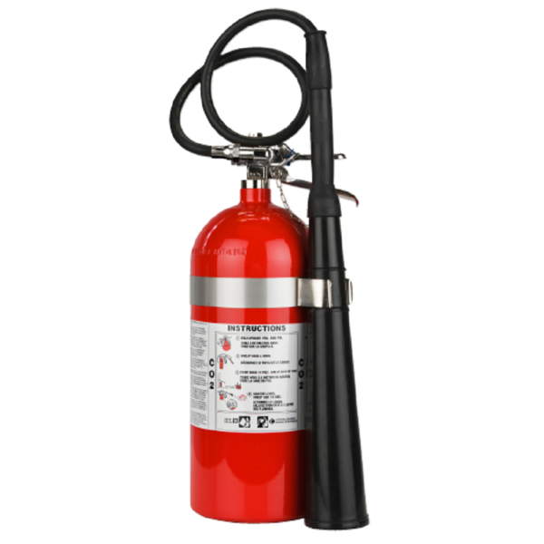 Carbon Dioxide (CO2) Fire Extinguisher with Wall Hook - 10 lb.