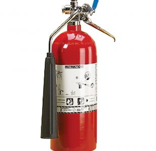 Carbon Dioxide (CO2) Fire Extinguisher with Wall Hook - 5 lbs.