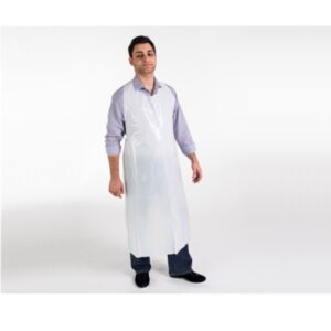 Blue LDPE Disposable Aprons - 35 x 54"