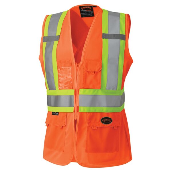 Pioneer® Class 2 Women's Hi-Vis Safety Vest - Orange