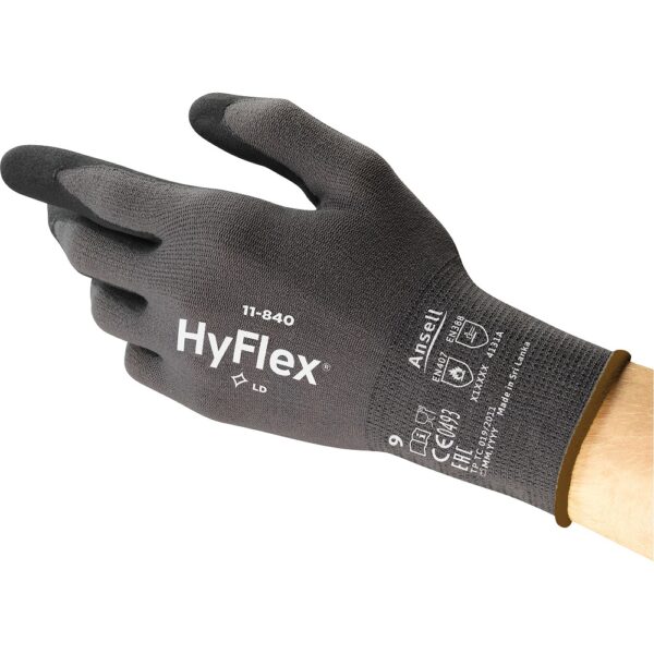 Ansell HyFlex® 11-840 MicroFoam Nitrile Coated Gloves