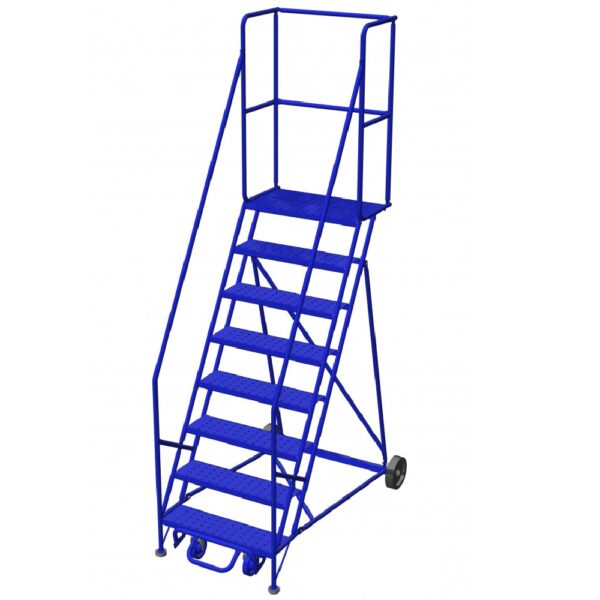 8-Step Rolling Ladder with 15" Top Step
