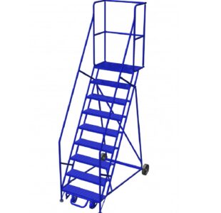 9-Step Rolling Ladder with 15" Top Step