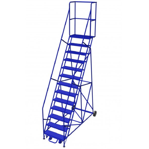 13-Step Rolling Ladder with 15" Top Step