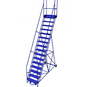 16-Step Rolling Ladder with 15" Top Step