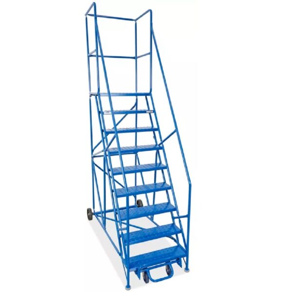 9-Step Rolling Safety Ladder with 22.5" Top Step