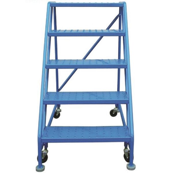 5-Step Rolling Step Ladder – 24 x 15″ Platform