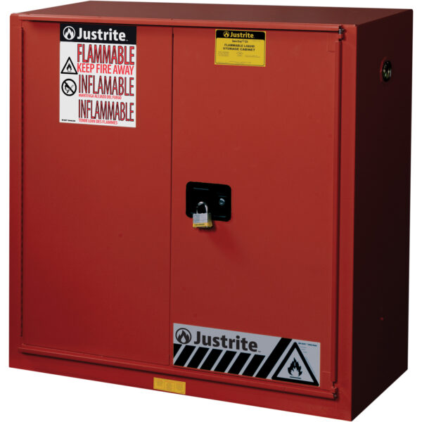 Sure-Grip® EX Paint & Ink Safety Storage Cabinet - Bi-Fold Self-Closing, 40 Gallon