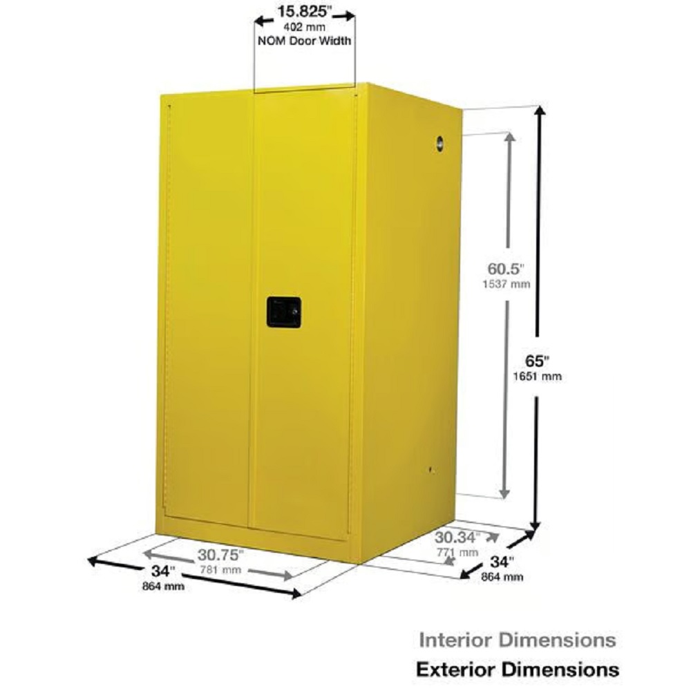 40461 Justrite Sure Grip EX Cabinet Paint Ink 96 Gallon 896011 1