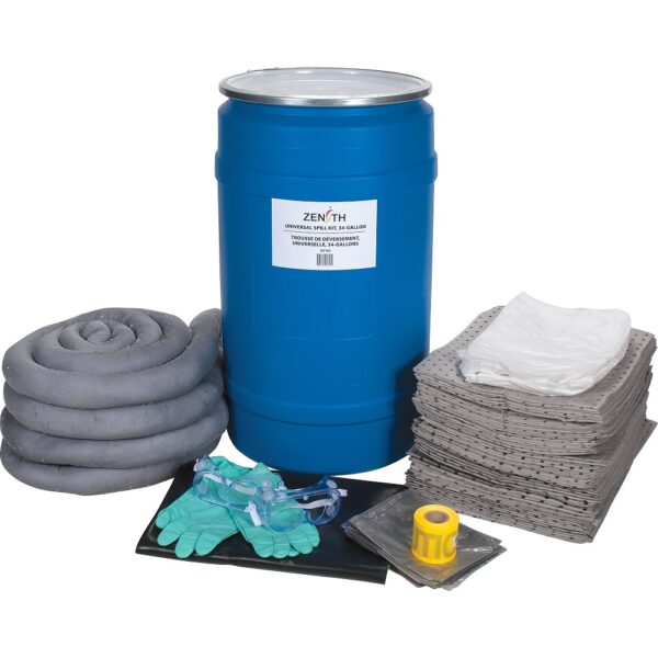 Universal Spill Kit - Plastic Drum, 30 Gallon