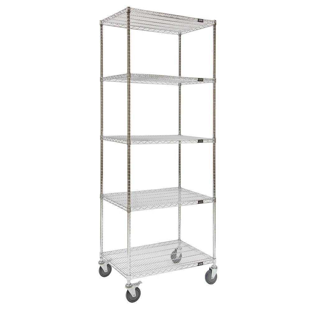 55744_Chrome_Shelf_Cart_5_Shelf_36in_x_18in_x_92in_H_800lb_Capacity