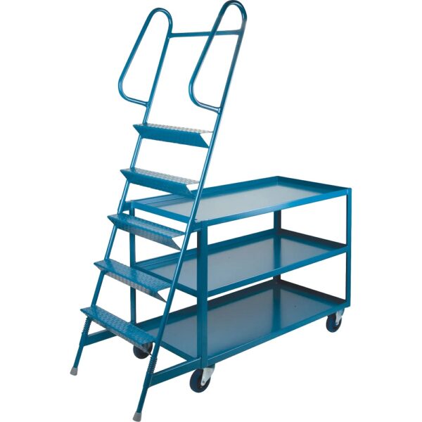 Stock Picking Ladder Cart - 48 x 24 x 78"