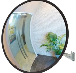 Telescopic Indoor/Outdoor Convex Safety Mirror - 36", Black