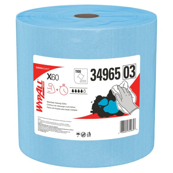 Kimberly-Clark® WypAll® Wipers X60 Jumbo Roll - Blue