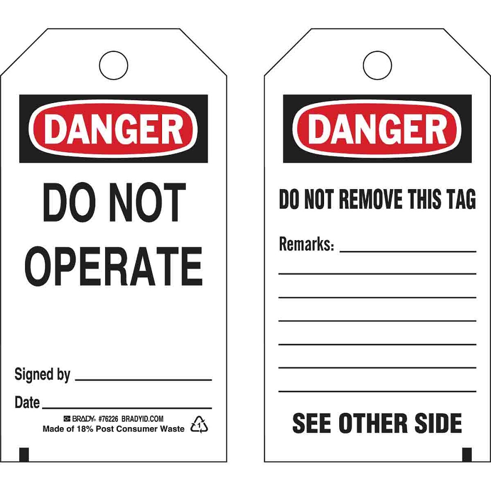 46054_lockout_tag_danger_do_not_operate_plastic_brady_76226 46054 lockout tag danger do not operate plastic brady 76226