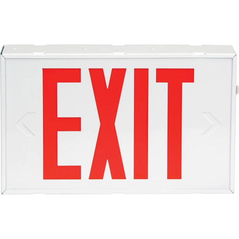 LED Exit Sign - Hardwired, Steel - Holliston's Inc.