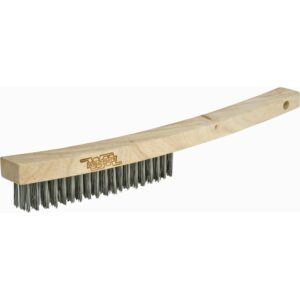 Long Handle Industrial Wire Brush - 13-3/4", Carbon Steel