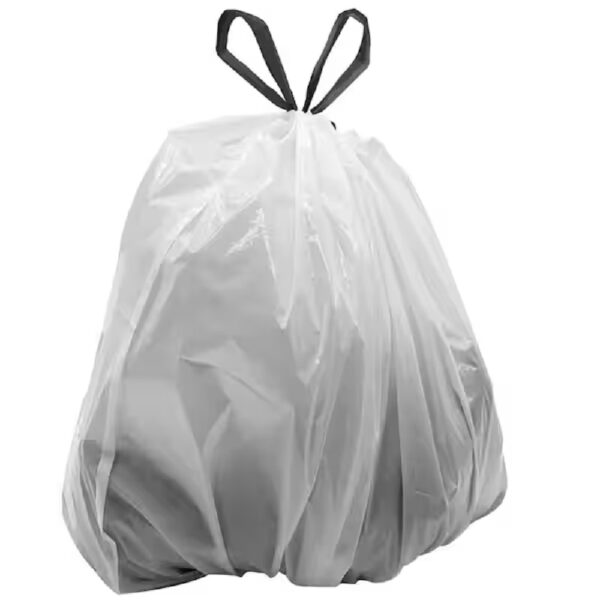 White Kitchen Garbage Bags - 20 x 22", w/Ties