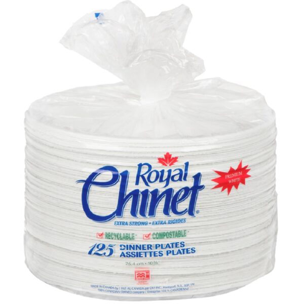 Royal Chinet® Premium Strength Dinner Plates - 10-3/8"