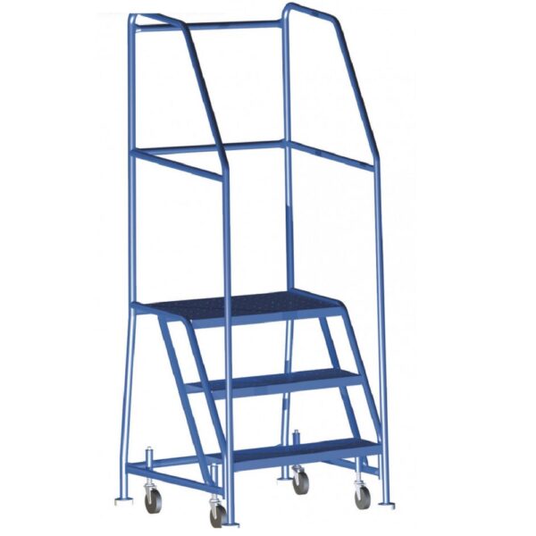 3-Step Rolling Safety Ladder with 22.5" Top Step