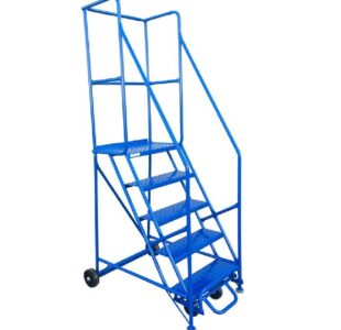 5-Step Rolling Safety Ladder with 22.5" Top Step