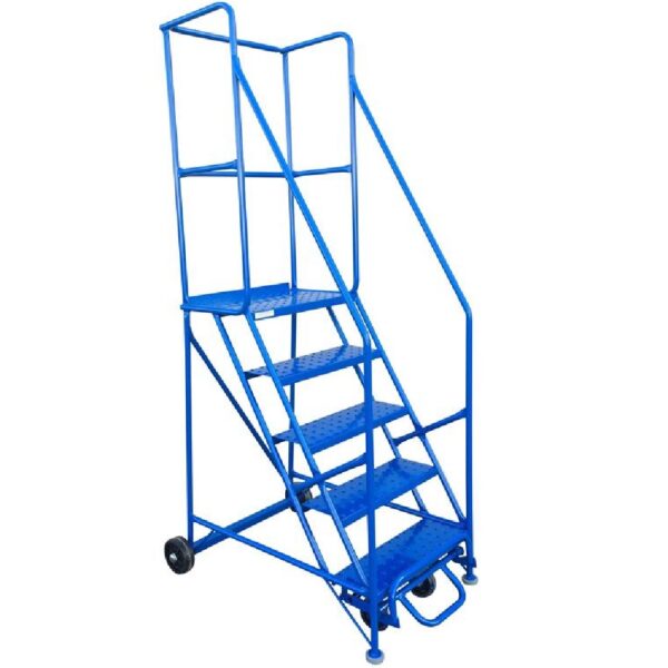 5-Step Rolling Safety Ladder with 22.5" Top Step