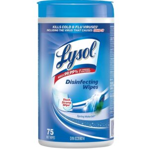 Lysol® 99366 Disinfecting Wipes - Spring Waterfall®, 75-Count